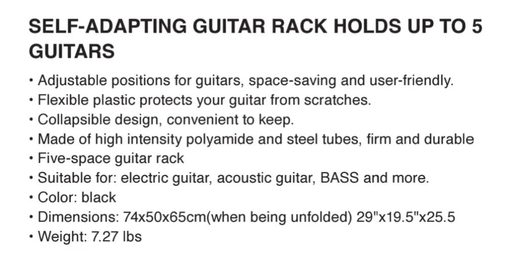 Guitto 5-Guitar floor rack