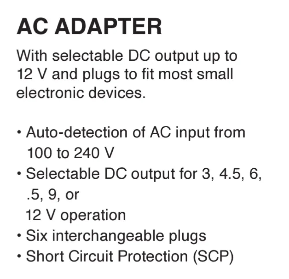 Hosa AC Adapter Power Supply