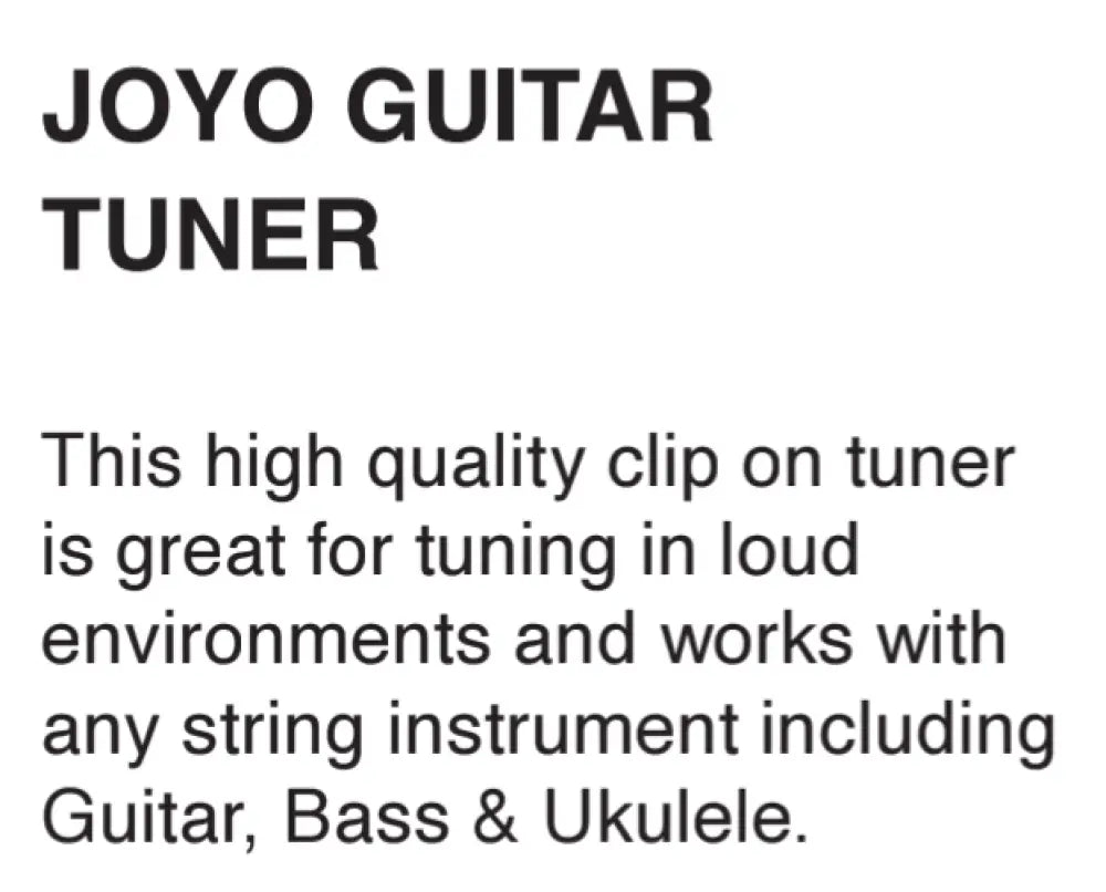 Joyo Guitar Tuner