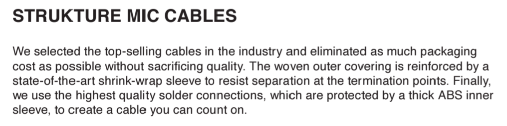 Strukture 20ft XLR Cable